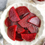 cropped quick pickled beets