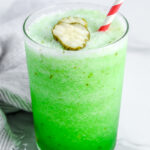 copycat sonic pickle slush in a glass