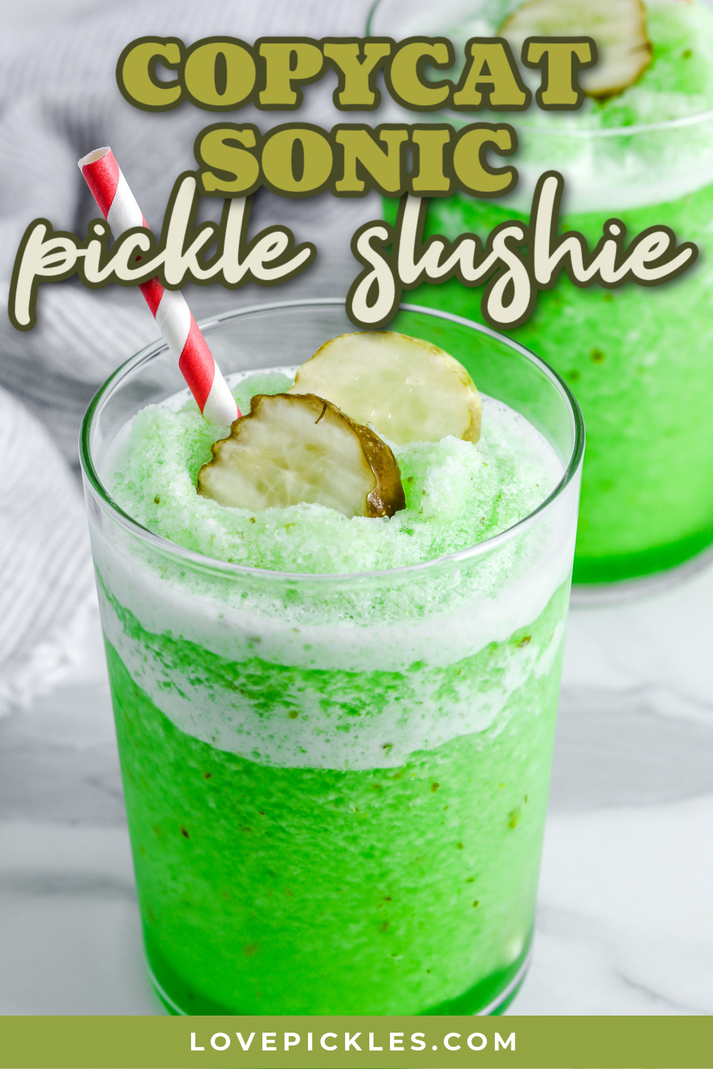copycat sonic pickle slush with text