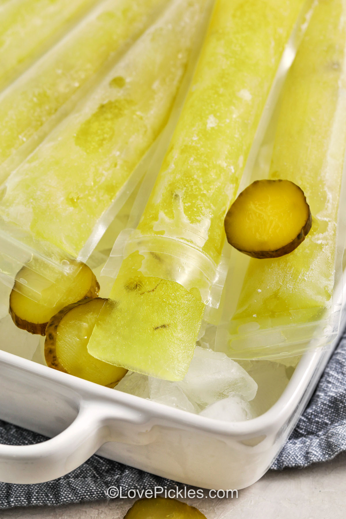 pickle popsicles on ice
